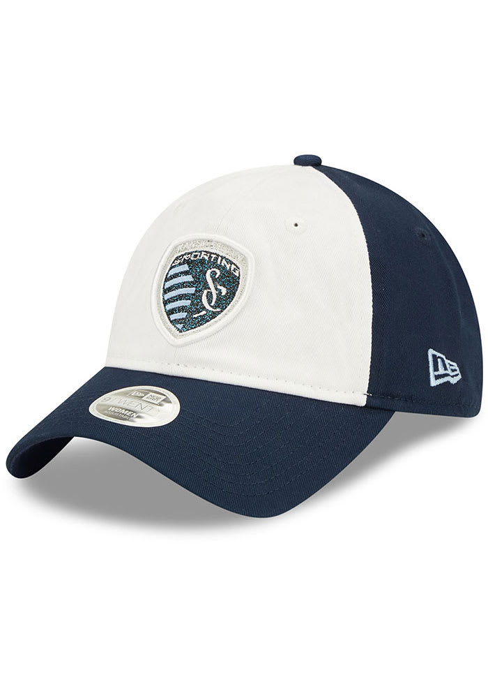 New Era Sporting Kansas City Blue Womens Logo Glam 9TWENTY Womens Adjustable Hat