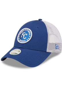 New Era Kansas City Royals Blue Womens Glitter Circle 9FORTY Womens Adjustable Hat