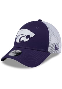 K-State Wildcats New Era Evergreen Trucker JR 9FORTY Youth Adjustable Hat - Purple