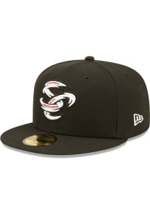 New Era Omaha Storm Chasers Mens Black MiLB 2022 Authentic Collection Fitted Hat