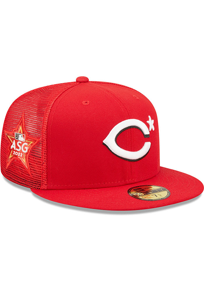 New Era Cincinnati Reds Mens Red 2022 All-Star Workout 59FIFTY Fitted Hat