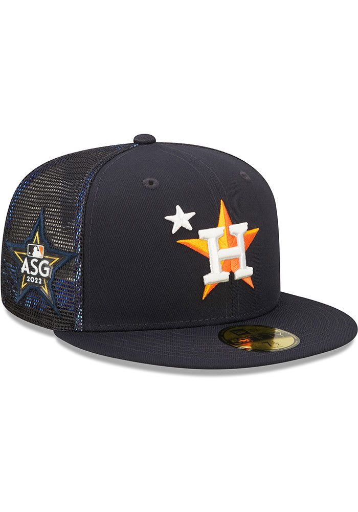 New Era Houston Astros Mens Navy Blue 2022 All-Star Workout 59FIFTY Fitted Hat
