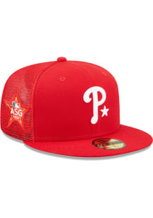 New Era Philadelphia Phillies Mens Red 2022 All-Star Workout 59FIFTY Fitted Hat