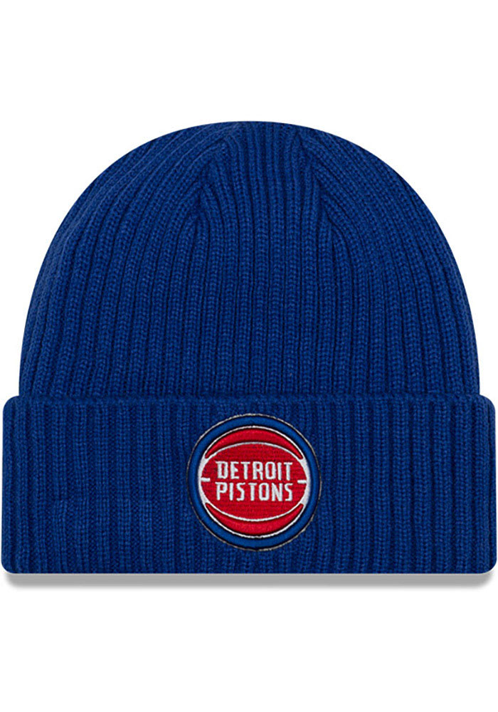 New Era Detroit Pistons Blue Core Classic Mens Knit Hat