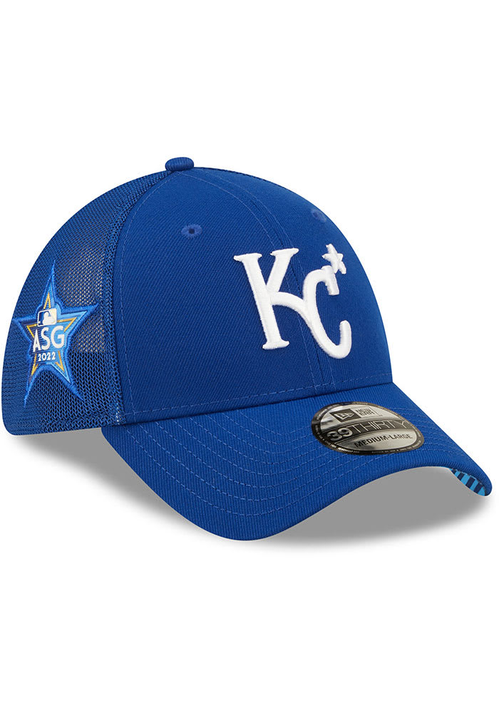 New Era Kansas City Royals Mens Blue 2022 All-Star Workout 39THIRTY Flex Hat