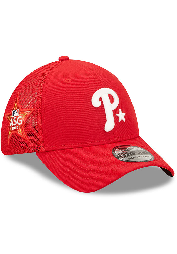 New Era Philadelphia Phillies Mens Red 2022 All-Star Workout 39THIRTY Flex Hat