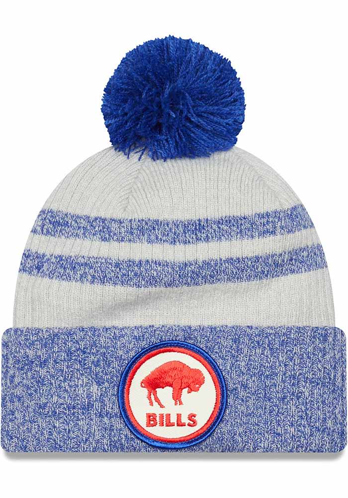 Buffalo Bills Retro Men's New Era Knit Pom Hat