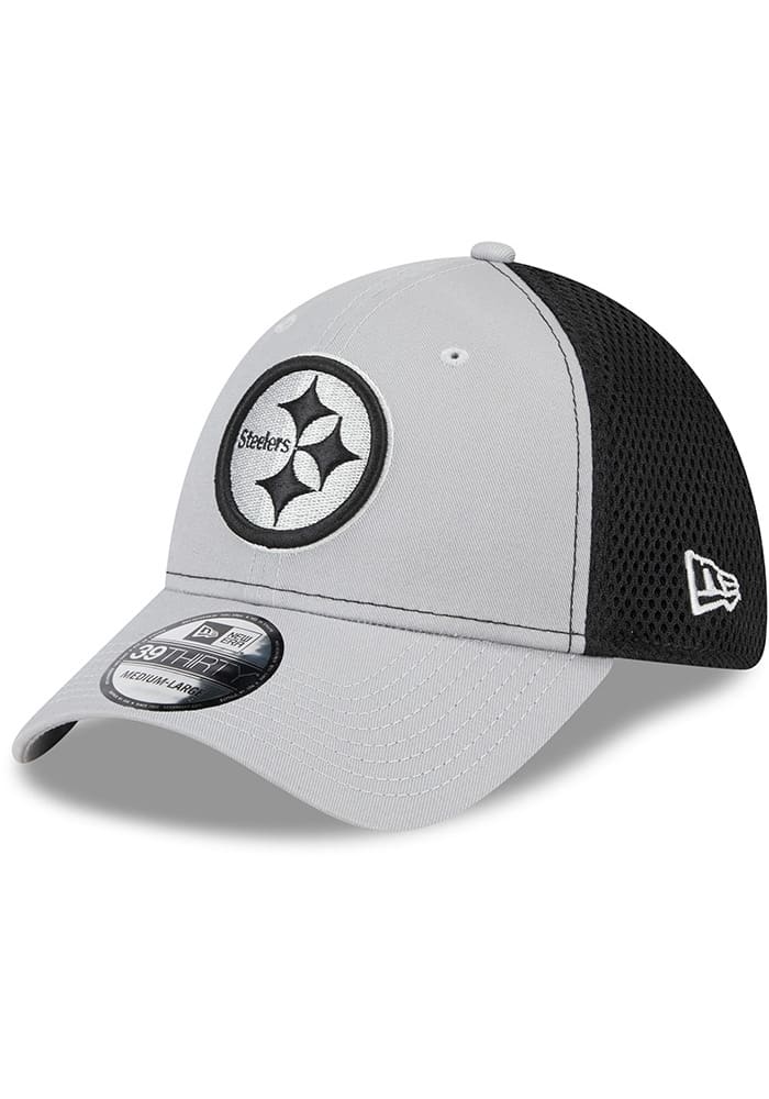 Pittsburgh Steelers New Era Neo 39THIRTY Flex Hat - White