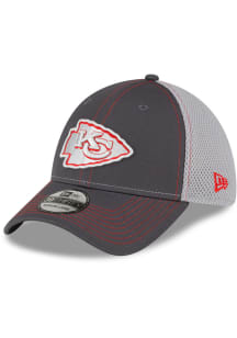 New Era Kansas City Chiefs Mens Graphite 2T Neo 39THIRTY Flex Hat