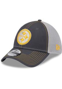 New Era Pittsburgh Steelers Mens Graphite 2T Neo 39THIRTY Flex Hat