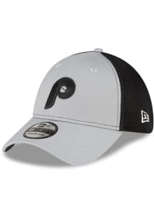 New Era Philadelphia Phillies Mens Grey 2T Neo 39THIRTY Flex Hat