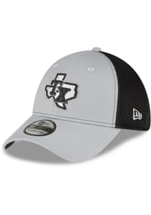 New Era Texas Rangers Mens Grey 2T Neo 39THIRTY Flex Hat