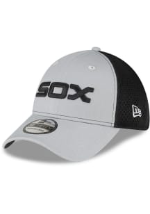 New Era Chicago White Sox Mens Grey 2T Neo 39THIRTY Flex Hat
