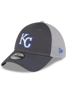 New Era Kansas City Royals Mens Grey 2T Neo 39THIRTY Flex Hat