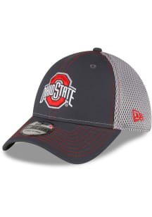 Ohio State Buckeyes New Era 2T Neo 39THIRTY Flex Hat - Graphite
