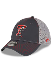New Era Texas Tech Red Raiders Mens Grey 2T Neo 39THIRTY Flex Hat