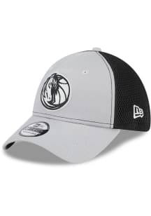 New Era Dallas Mavericks Mens Grey 2T Neo 39THIRTY Flex Hat