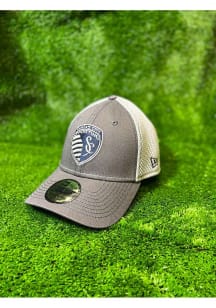 New Era Sporting Kansas City Mens Graphite 2T Neo 39THIRTY Flex Hat