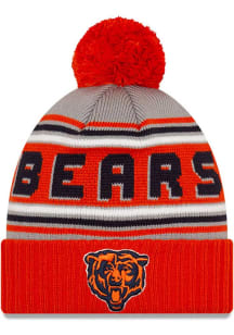 New Era Chicago Bears Grey Cheer Cuff Pom Mens Knit Hat