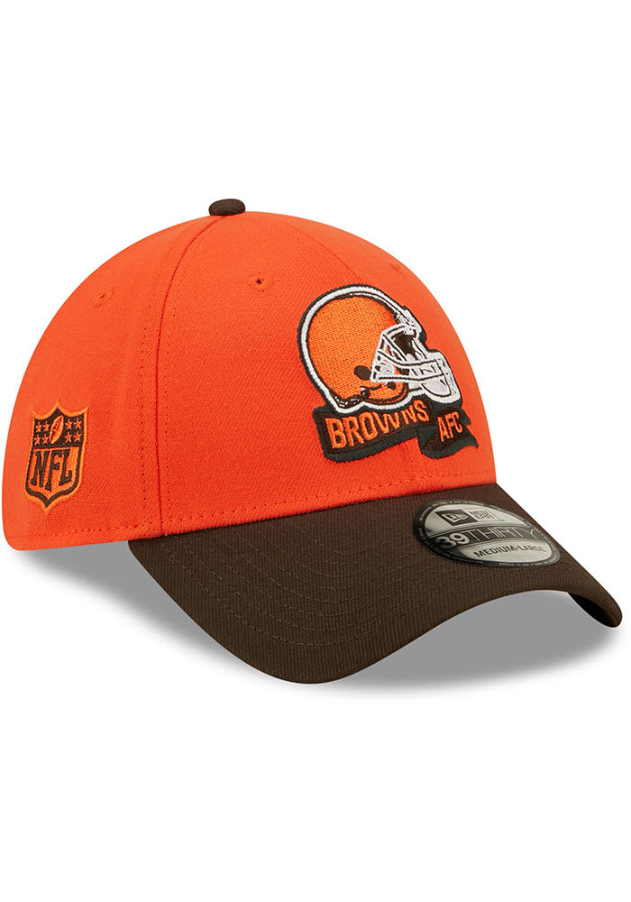 New Era Cleveland Browns Mens Brown Alt 2022 Sideline 39THIRTY Flex Hat