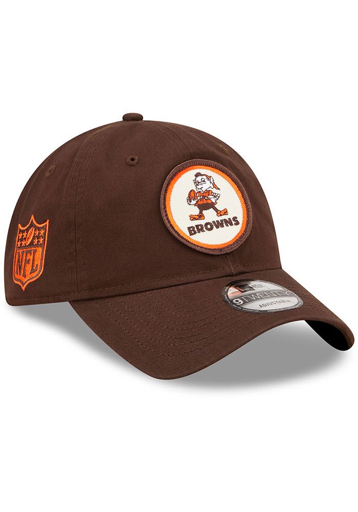 New Era Cleveland Browns Retro 2022 Sideline 9TWENTY Adjustable Hat - Brown