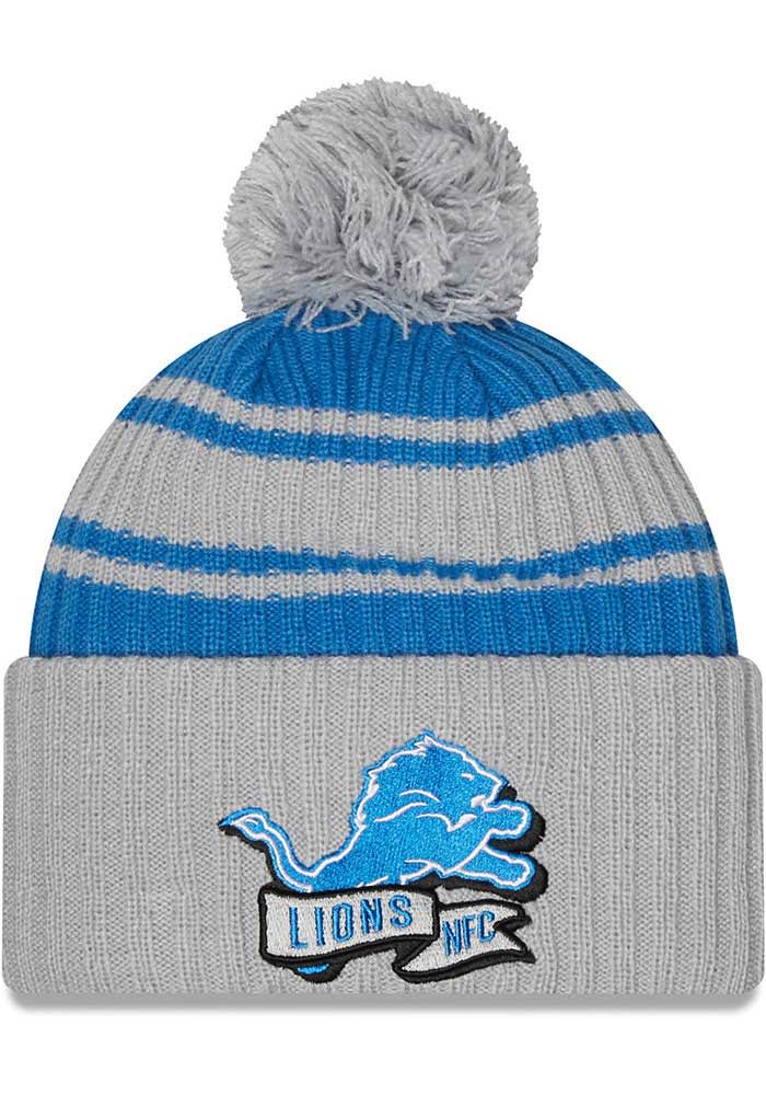 Detroit Lions New Era Grey Knit Hat