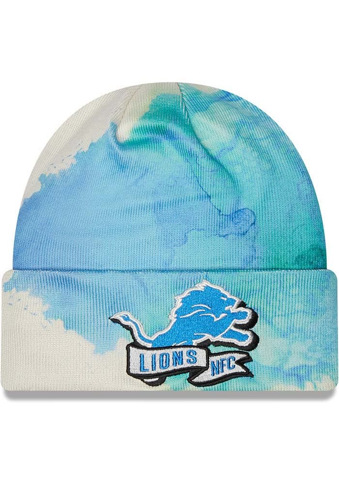 New Era Detroit Lions Black Bossed Cuff Knit Mens Knit Hat