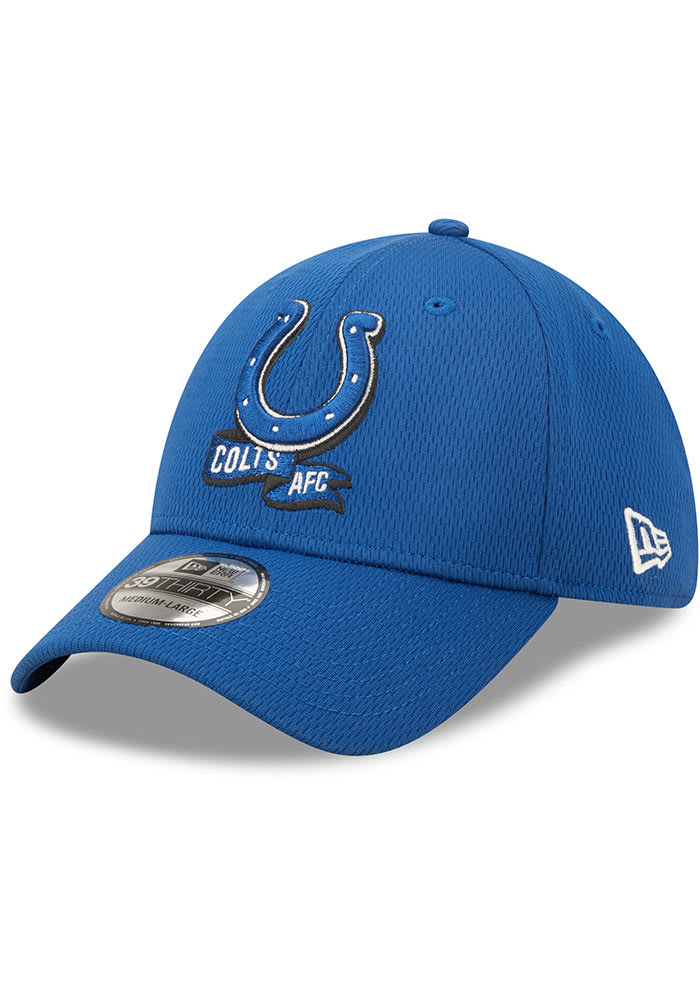 New Era Indianapolis Colts Mens Blue 2022 Coaches 39THIRTY Flex Hat