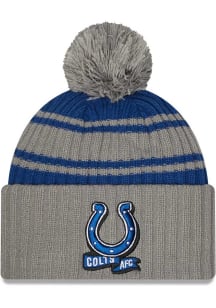 New Era Indianapolis Colts Grey Alt 2022 Sideline Sport Mens Knit Hat