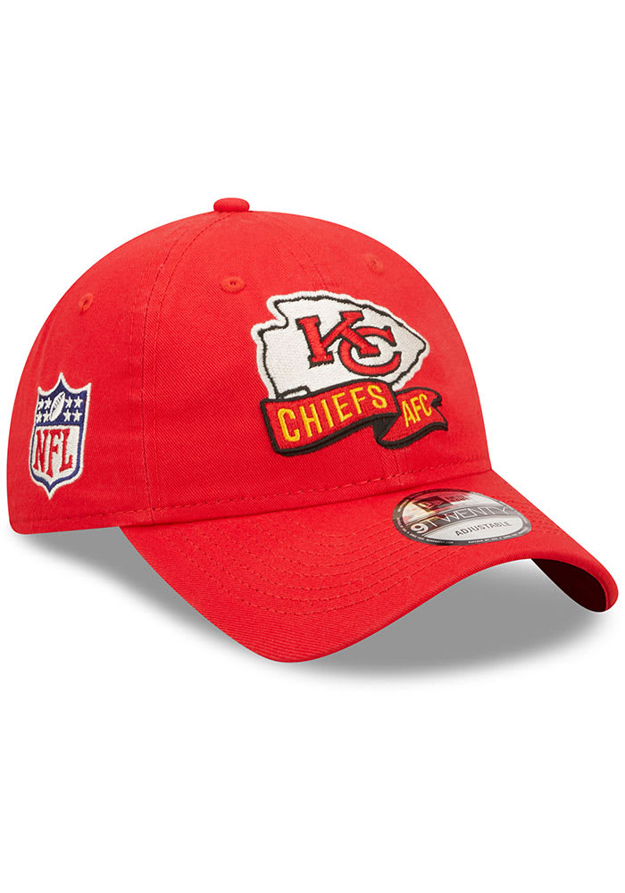 New Era Kansas City Chiefs Red JR 2022 Sideline 9TWENTY Youth Adjustable Hat