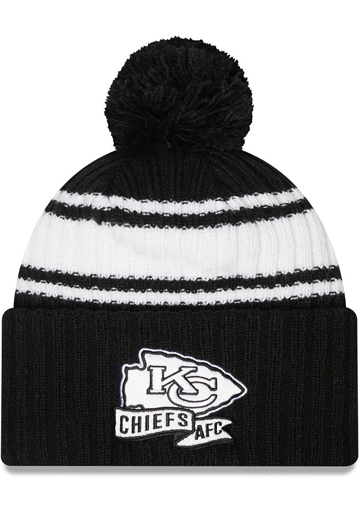 New Era Kansas City Chiefs Black JR 2022 Sideline Sport Youth Knit Hat