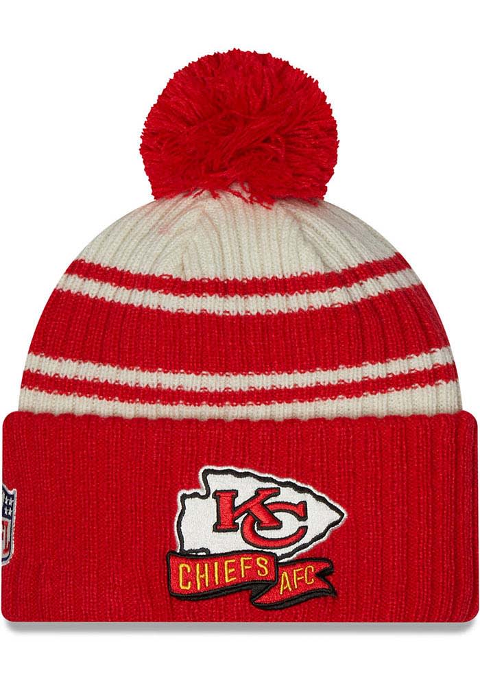 Kansas City Chiefs New Era Ivory Knit Hat