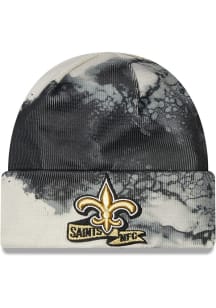 New Era New Orleans Saints Black 2022 Ink Dye Cuff Mens Knit Hat