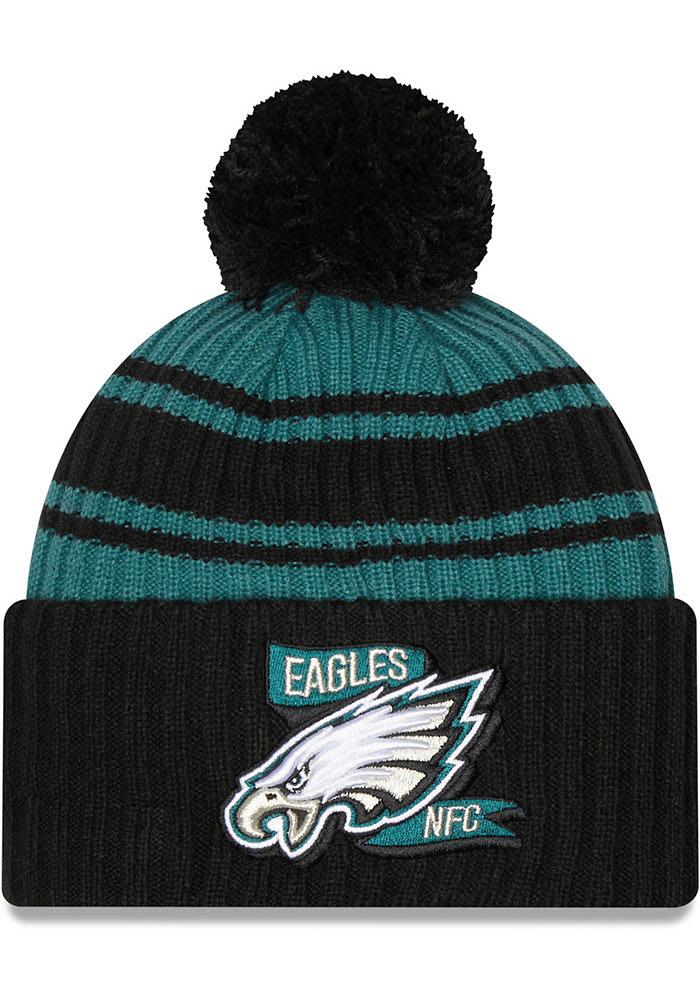 New Era Philadelphia Eagles Green Alt 2022 Sideline Sport Mens Knit Hat