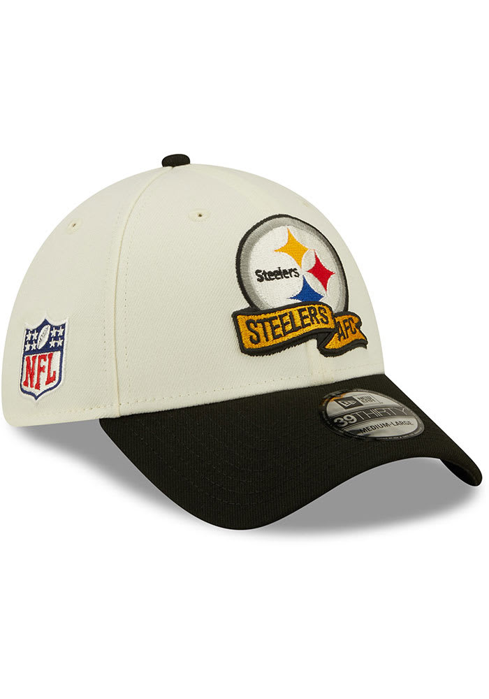 Pittsburgh Steelers - 2022 Sideline Black & White 39THIRTY NFL Hat