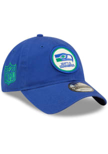 New Era Seattle Seahawks Retro 2022 Sideline 9TWENTY Adjustable Hat - Blue