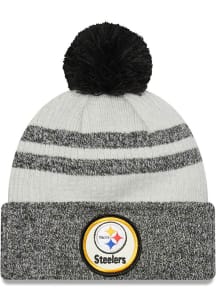 New Era Pittsburgh Steelers Black JR Retro 2022 Sideline Sport Youth Knit Hat