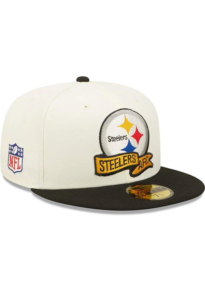 Pittsburgh Steelers 2022 Sideline 59FIFTY Black New Era Fitted Hat