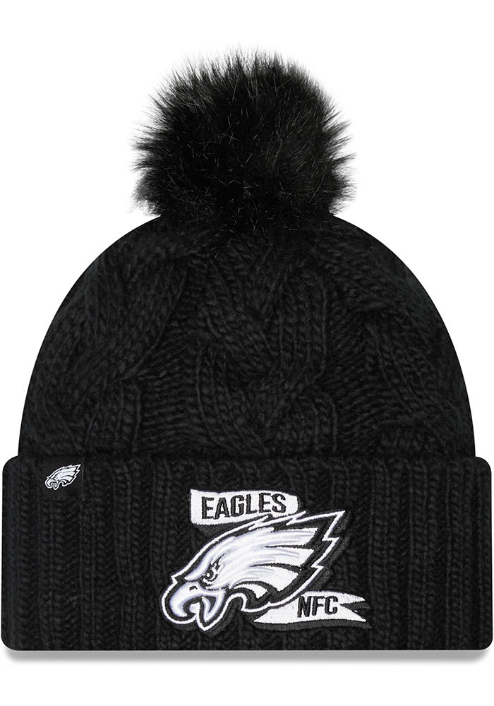 New Era Women's Philadelphia Eagles 2023 Sideline White Knit Beanie