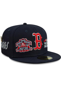 New Era Boston Red Sox Mens Navy Blue Historic Champs 59FIFTY Fitted Hat
