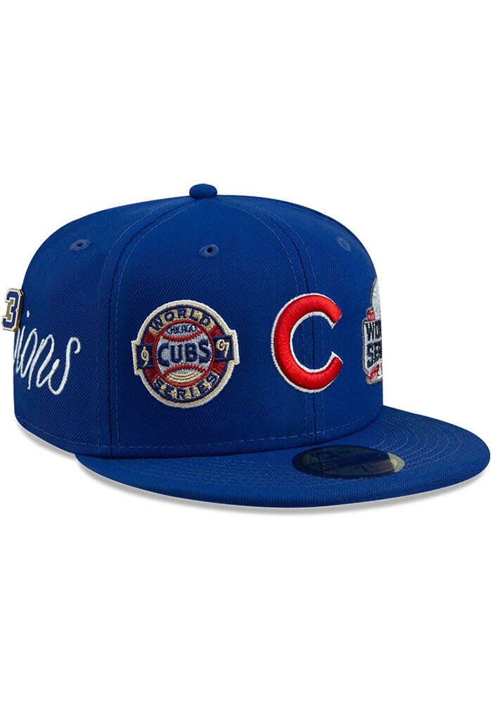 New Era Chicago Cubs Mens Blue Historic Champs 59FIFTY Fitted Hat