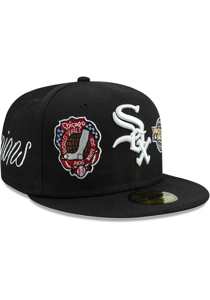 Black Chicago White Sox Gray Bottom City Nickname 59FIFTY Fitted 77/8
