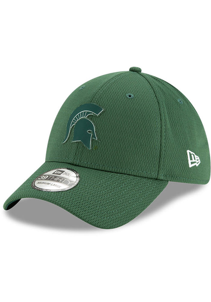 New Era Michigan State Spartans Mens Green 2T Mold 39THIRTY Flex Hat