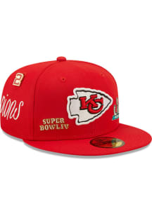New Era Kansas City Chiefs Mens Red Historic Champs 59FIFTY Fitted Hat