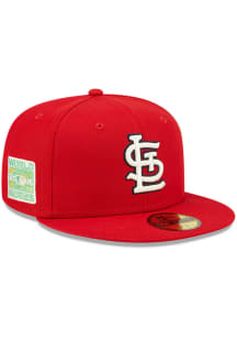 New Era St Louis Cardinals Mens Red Citrus Pop 59FIFTY Fitted Hat