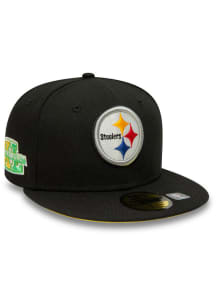 New Era Pittsburgh Steelers Mens Black Citrus Pop 59FIFTY Fitted Hat