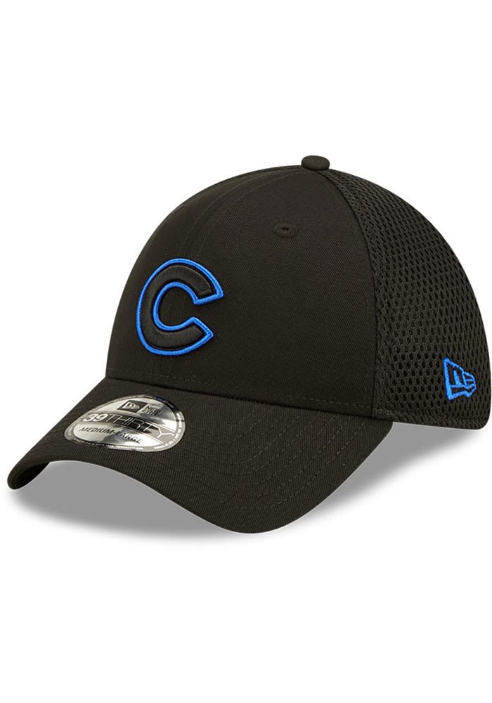  New Era Chicago Cubs Neo 39THIRTY Unstructured Flex Hat Black  (Medium/Large) - M/L : Clothing, Shoes & Jewelry