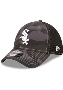 New Era Chicago White Sox Mens Black Camo 39THIRTY Flex Hat