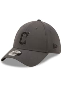 New Era Cleveland Guardians Mens Grey Classic 39THIRTY Flex Hat