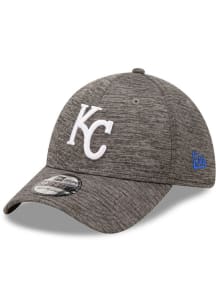New Era Kansas City Royals Mens Grey Essential 39THIRTY Flex Hat